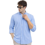 Men's Casual Printed Striped Stylish Latest Formal Plus Size Shirt for Men | Cotton Mix 220 GSM