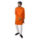 Men's Cotton Blend Solid Kurta pyjama set with Full Sleeves, Regular Fit, Pajama included in packageMen's Cotton Blend Solid Kurta pyjama set with Ful