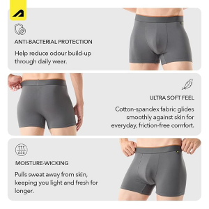 Man Cotton Underwear for Men Breathable Anti Roll Waistband