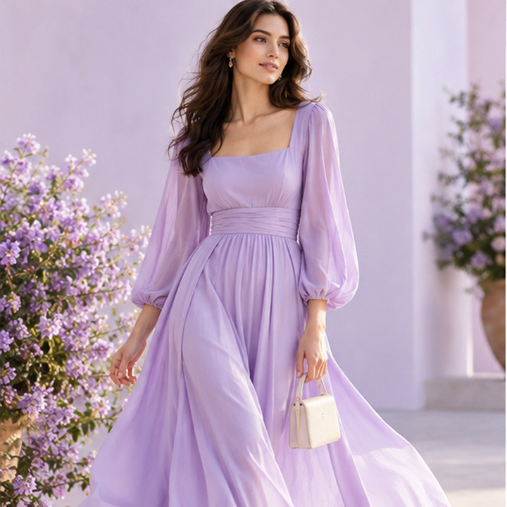 Soft Lavender Tones Creating Timeless Feminine Statements